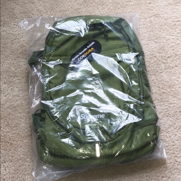 supreme olive backpack
